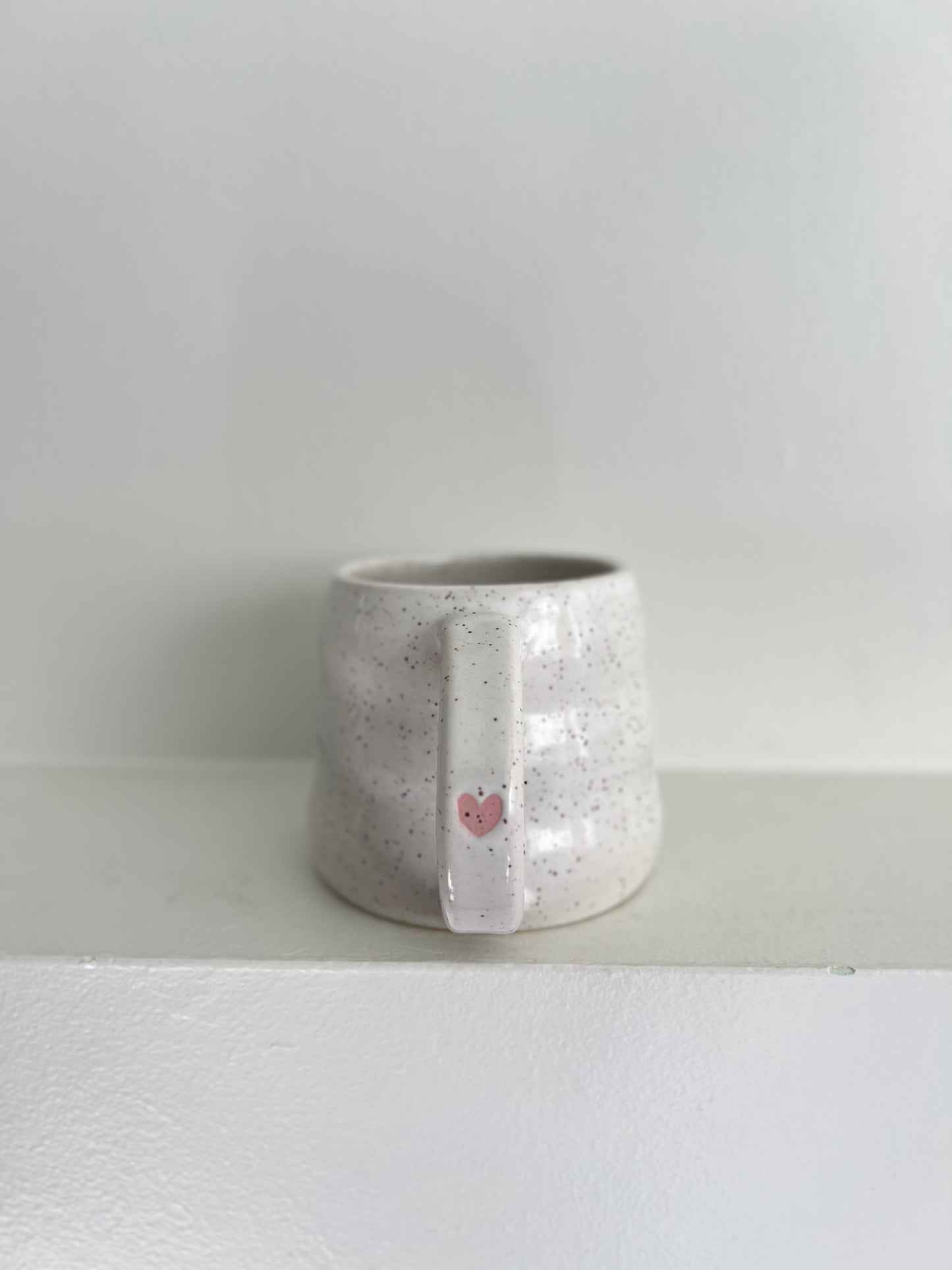 - MUG | SHORT 14oz | BUBBLE HEART | LIGHT PINK
