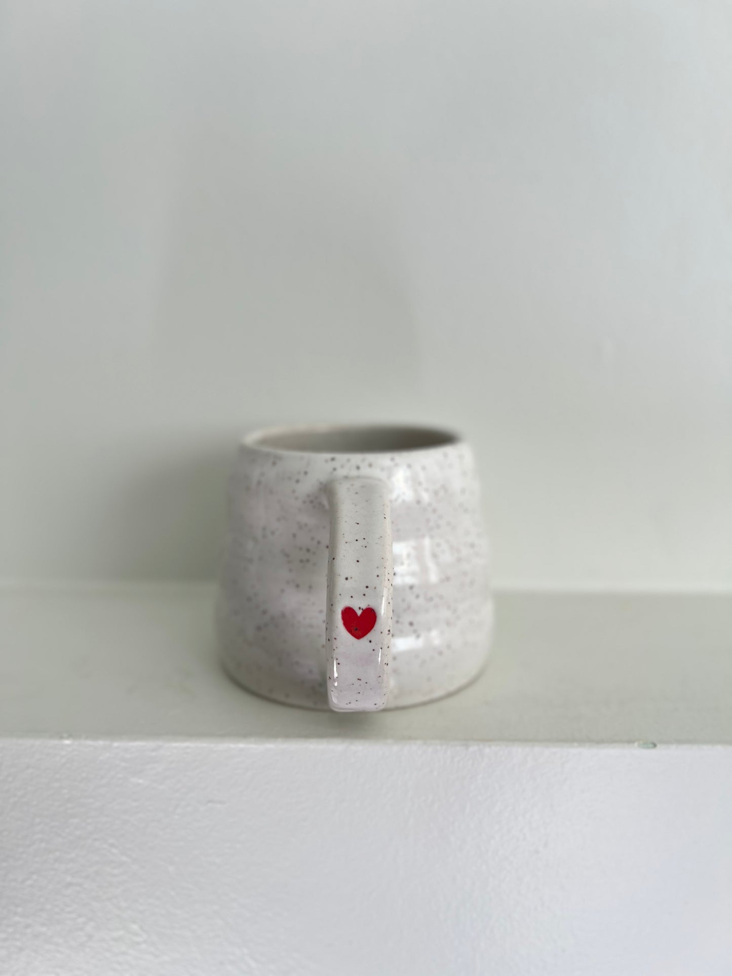 - MUG | SHORT 14oz | BUBBLE HEART | RED