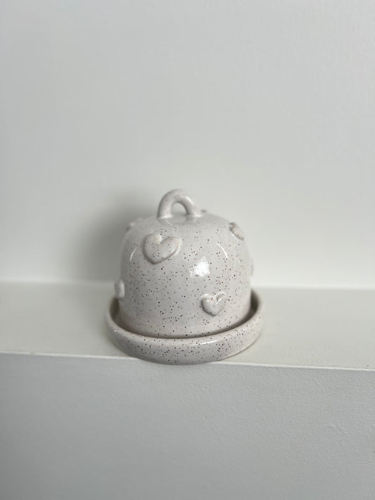 BUTTER DISH | WHITE | LOTSA HEARTS