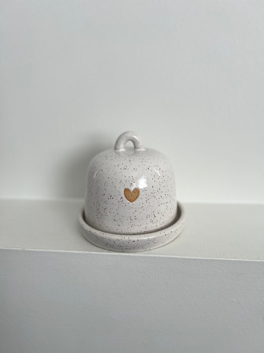 BUTTER DISH | BOW + HEART