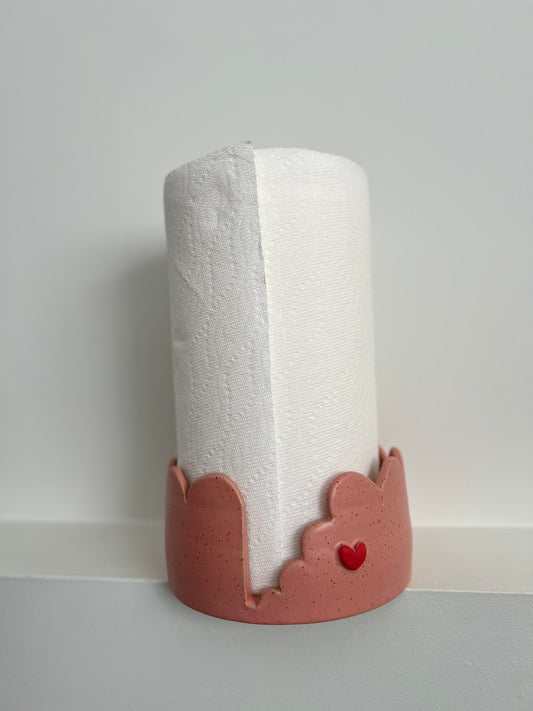 PAPER TOWEL HOLDER | COSTCO SIZE | PINK + RED