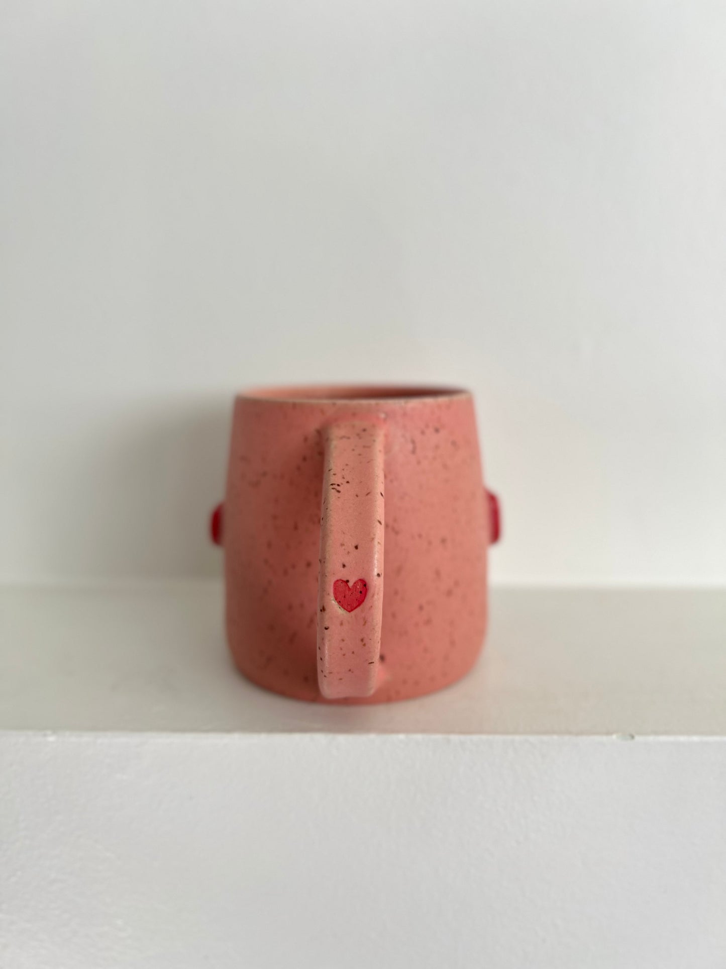 - MUG | TALL 18oz | HEARTS | PINK + RED