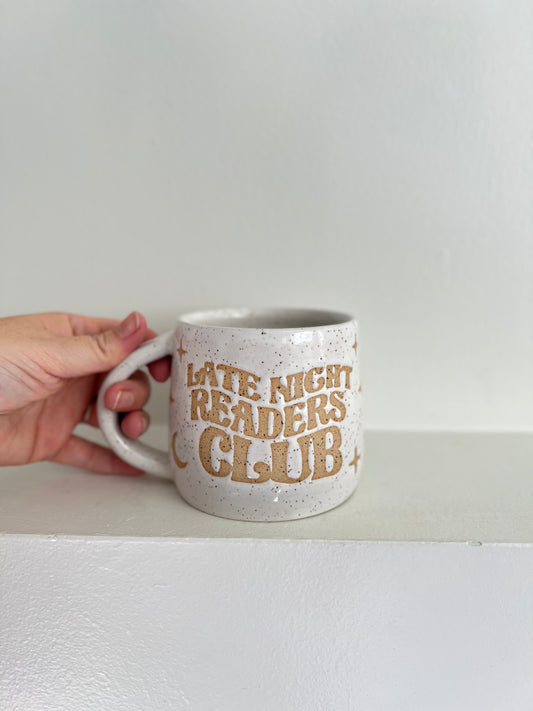 - MUG | SHORT 14oz | LATE NIGHT READERS CLUB