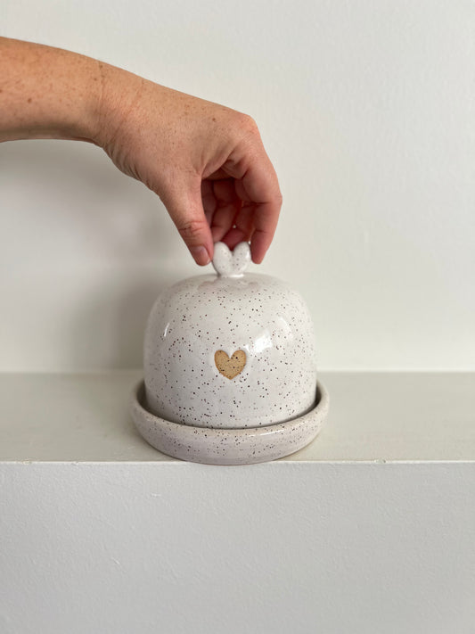 BUTTER DISH | HEART | DISCOUNTED